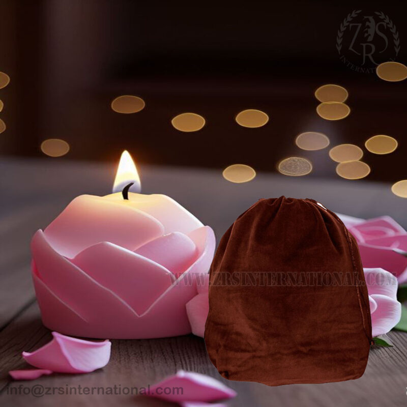 Dark Brown Velvet Bag - Packaging Bags