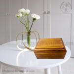 Wood Cremation Urn for Human Ashes,Burial Urn Boxes and Casket for Adult,Funeral Wooden Urn for Man or Woman